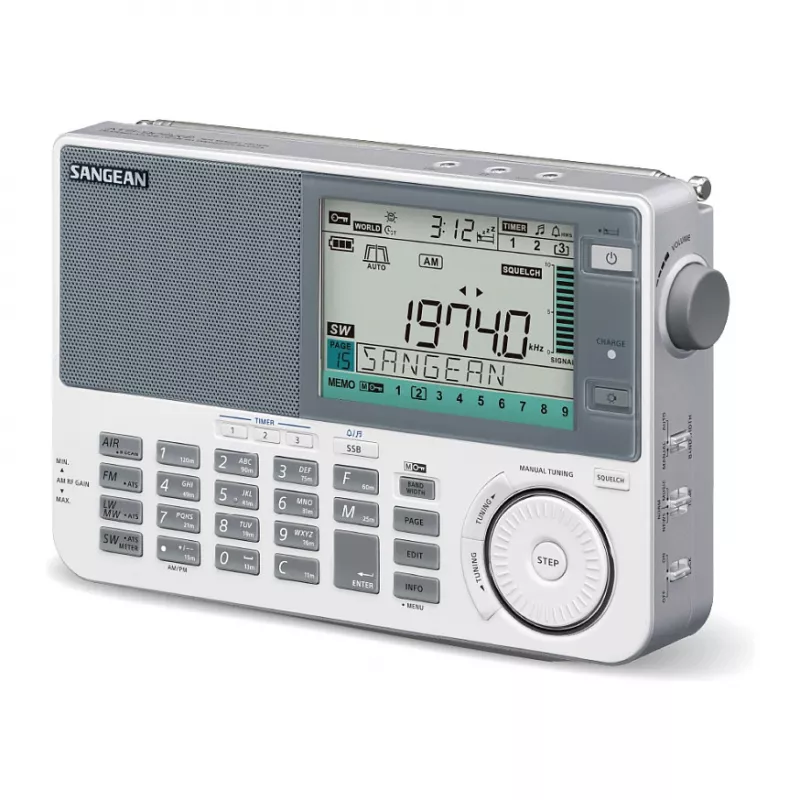 Draagbare radio Sangean ATS-909 X2 — wit — AM FM SW digitale tuner