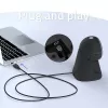 Qoltec tafel-barcodescanner voor 1D- en 2D-codes, QR-scanner, zwart
