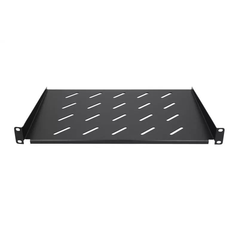 Legbord Extralink SHELF 1U voor 19-inch wandkasten, 1U, 300 mm, zwart, metaal