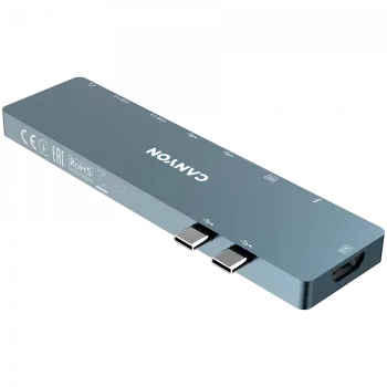Oplaaddock 2xTB - 2xHDMI 2xUSB 3.0 2xUSB-C jack