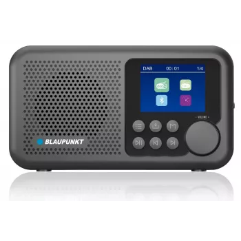 DAB+/FM-radio BLAUPUNKT DR8BK – digitale radiowekker met FM/DAB+, Bluetooth 5.3, 2 W, 1800 mAh, USB-oplaadfunctie, zwart