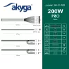 Akyga AK-I1-200 200 W Flex-ATX-voeding, passieve PFC, 40-mm-ventilator, grijs