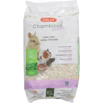 Klontvormende kattenbakvulling ZOLUX Chambiose Nature 10 L – natuurlijke plantaardige korrels, 1,5 kg