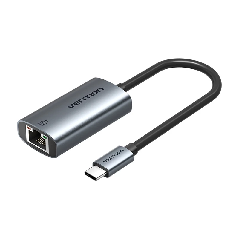 Vention CFP USB Type-C naar Gigabit Ethernet adapter 1000 Mbit/s, grijs