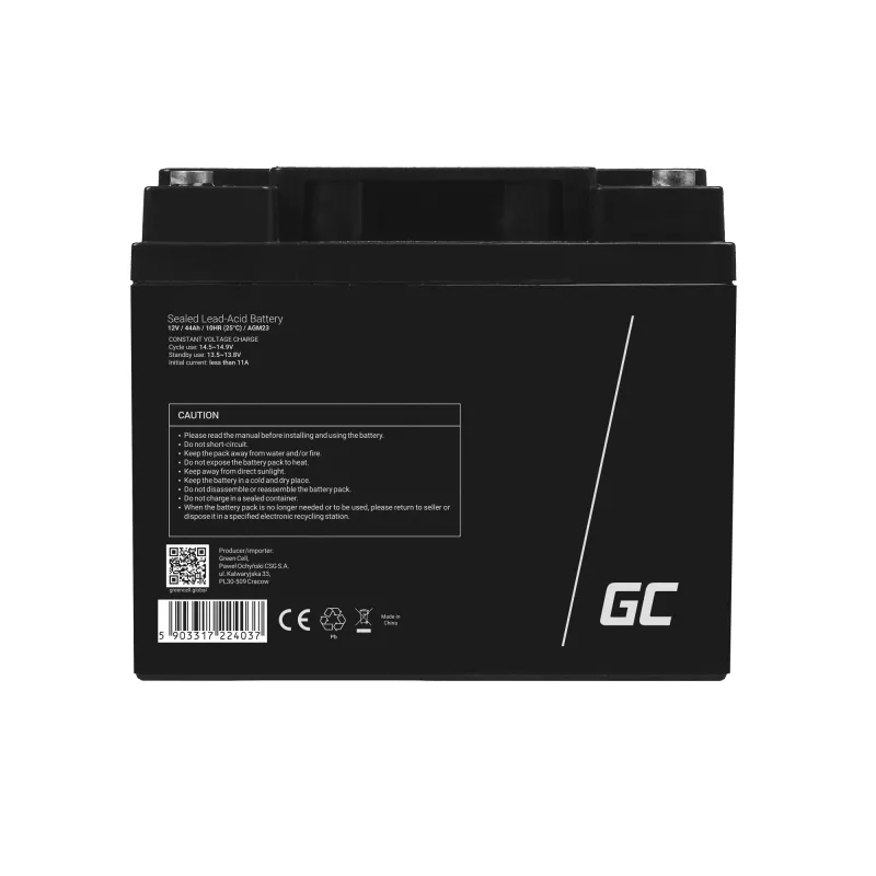 Green Cell AGM23 UPS-accu lood-zuur-vlies (VRLA) 12 V 44 Ah