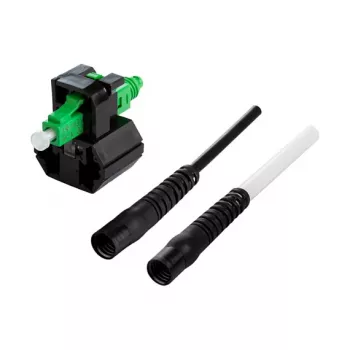 METZ CONNECT hybride stekkerbouwpakket LC APC OS2, 10 stuks, voor kabelØ 2,0 + 3,0 mm