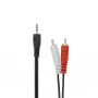 Audiokabel 3,5 mm stekker naar 2 x cinch-stekker SBOX