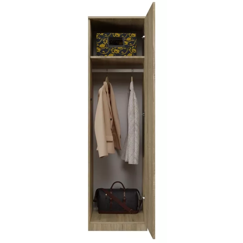 Kledingkast Topeshop SD-50 SON KPL 5 planken 1 deur eiken