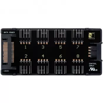 Ventilatorregeling Noctua NA-FH1 4-pin zwart 24W 5-12V