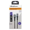 Qoltec kabel USB 2.0 Type-C naar USB 2.0 Type-C 100W QC 3.0 PD 1m zwart