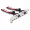 DeLOCK Mini PCIe-kaart Full-Size naar 2 x serieel RS-232 D-Sub 9-polig