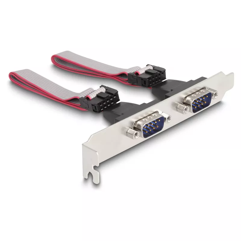 DeLOCK Mini PCIe-kaart Full-Size naar 2 x serieel RS-232 D-Sub 9-polig