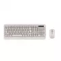 Draadloze toetsenbord-muisset Tellur TLL491171 met nano-USB-ontvanger, crème