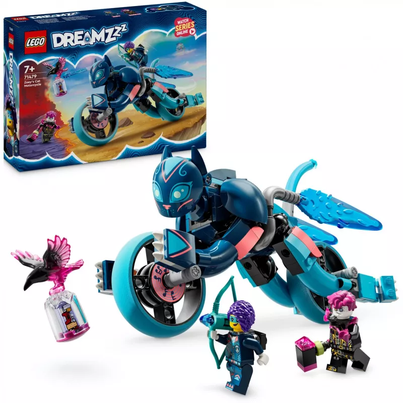 LEGO DREAMZzz Zoey's Cat Motorcycle Bike Building Toy 71479