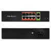 Netwerkswitch QOLTEC Fast Ethernet PoE 8xRJ45 met 2xRJ45 uplink