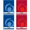 Schrijfblok Herlitz 10834117 A4 80 vel rood