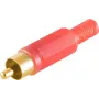 Cinchstekker ShiverPeaks 51400-RG — rood, vergulde contacten