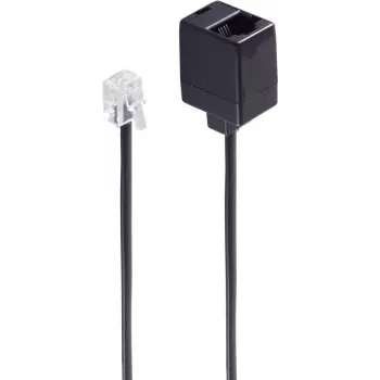 Telefoonkabel ShiverPeaks BS70223 3 m zwart RJ-11