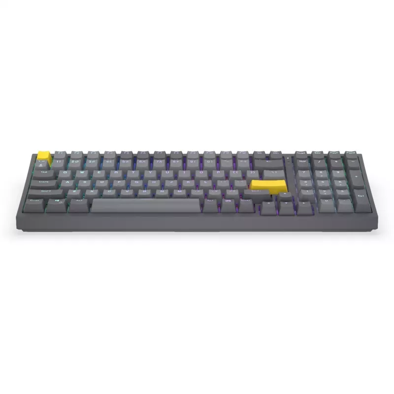 Celeris 1800, gaming-toetsenbord grijs, US-layout, ENDORFY Yellow van Gateron