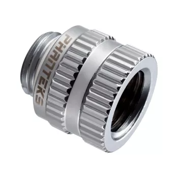 Rechte compressiefitting PHANTEKS Glacier M-F G1/4 chroom draaibaar — PH-RA_CR_MF