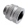Rechte compressiefitting PHANTEKS Glacier M-F G1/4 chroom draaibaar — PH-RA_CR_MF