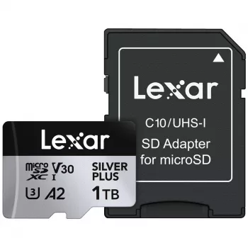 Flashgeheugen Lexar 1TB UHS-I MicroSDXC SILVER PLUS