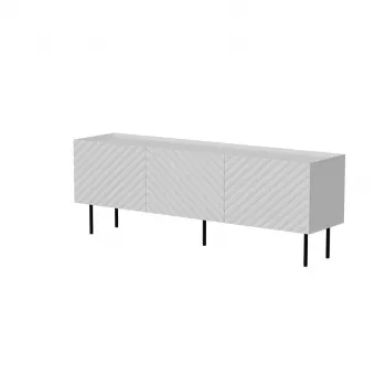 TV-kast Cama LUCCA 3D 165×40×59 cm, wit, spaanplaat bovenkant