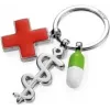 Sleutelhanger TROIKA GET WELL veelkleurig zilver metaal 60 mm