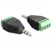 Kabeladapter DeLOCK 65453 3,5mm 4pin zwart groen