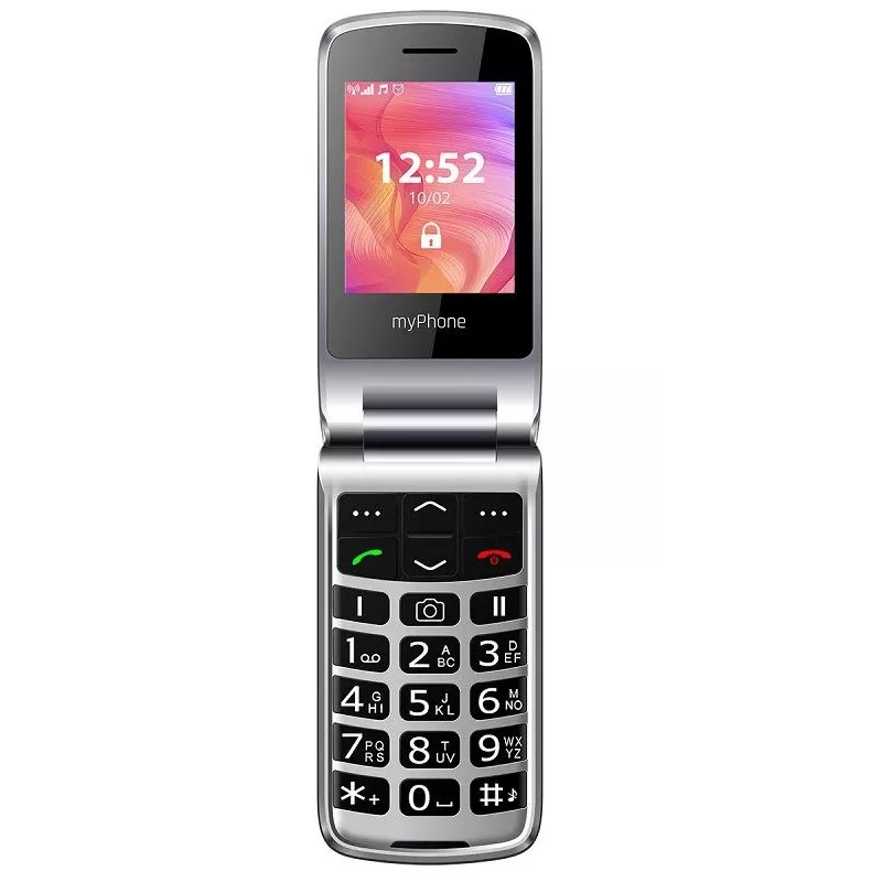 Mobiele telefoon MYPHONE RUMBA 2 — 2,4 inch TFT, 32 MB RAM, 32 MB opslag, single SIM, 0,3 MP camera, 800 mAh
