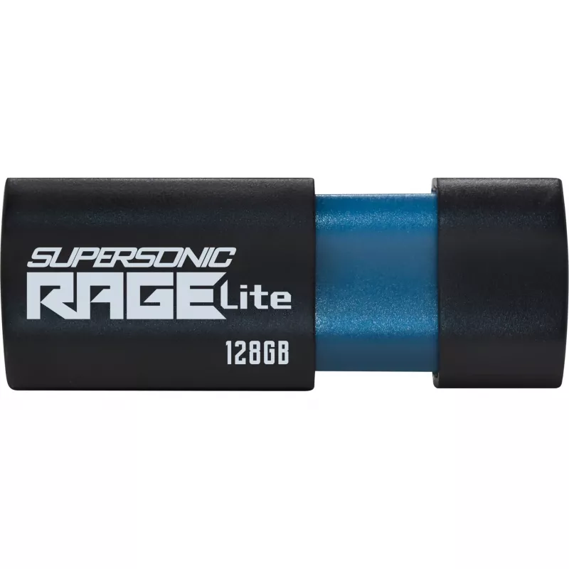 USB-flashdrive PATRIOT Supersonic Rage Lite 128 GB USB Type-A 3.2 Gen 1, 180 MB/s, blauw/zwart