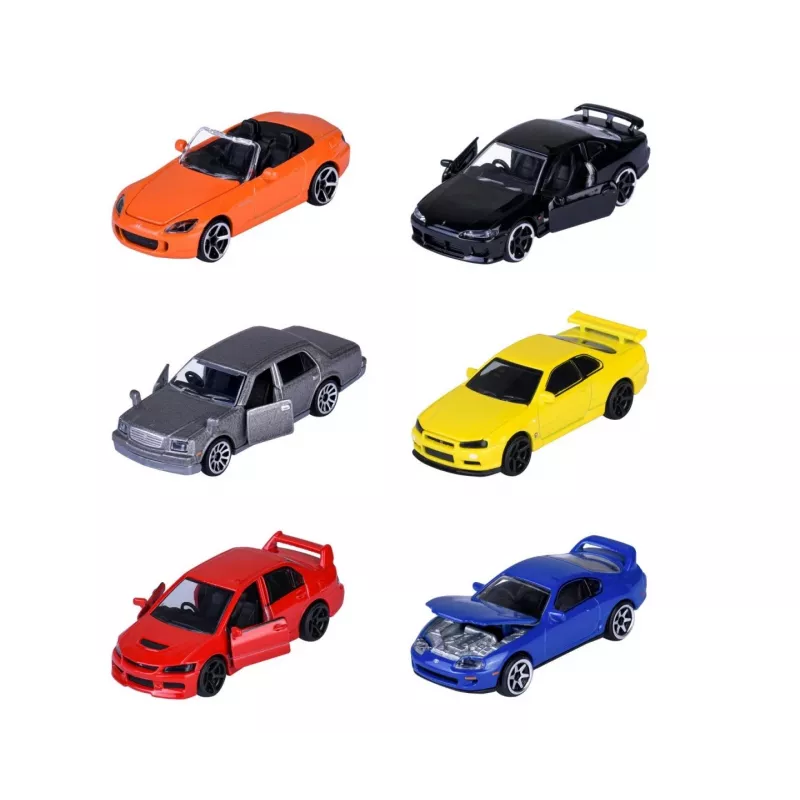 Speelgoedauto set Majorette Japan Legends Premium assortiment, 6 voertuigen, model 8502100000