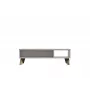 Cama LOTTA 110 salontafel, wit / Sonoma-eiken