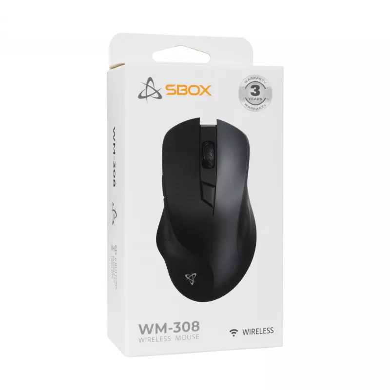 Muis Sbox WM-308 zwart USB