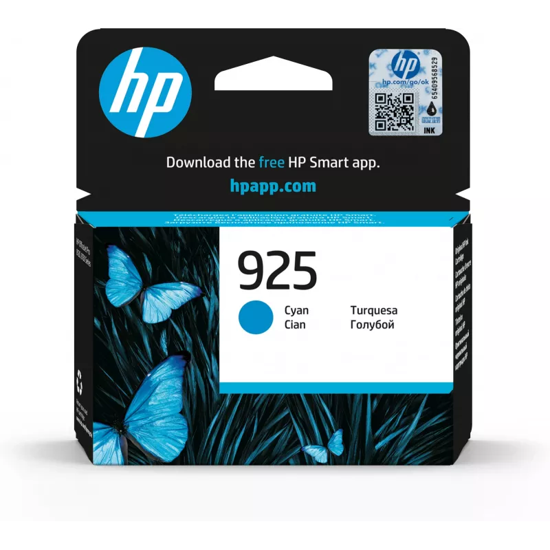 Cartridge HP 925 cyaan 400 pagina's
