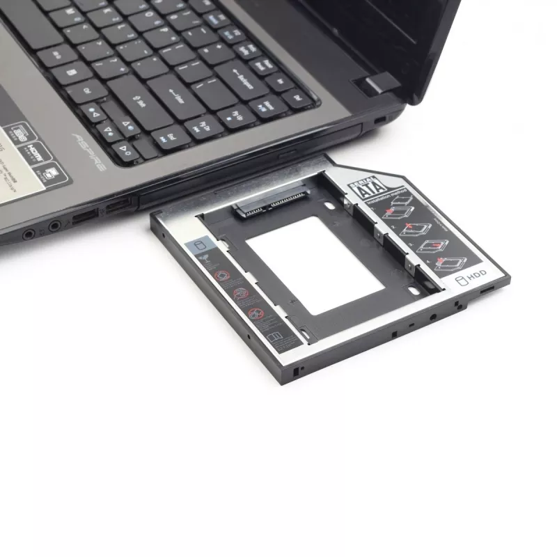 Gembird MF-95-01 slank montageframe voor 2,5-inch drive naar 5,25-inch bay