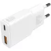 Oplader 4smarts PDPlug Duos slank smartphone tablet wit AC snelladen
