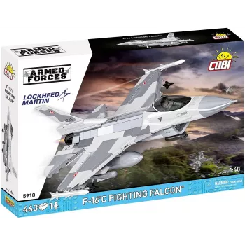 Constructieset Cobi F-16C Fighting Falcon – 463 onderdelen, modelbouwpakket op schaal
