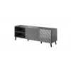 RTV-kast ABETO 150x42x52 grafiet/glanzend