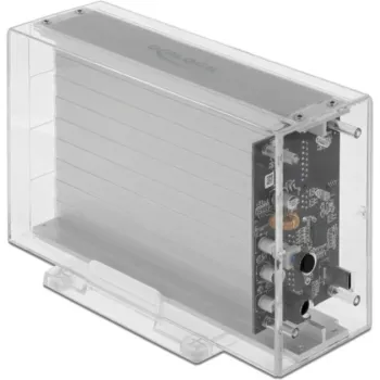 HDD/SSD-behuizing DeLOCK 42624 transparant 2,5/3,5 inch