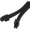 SilverStone SST-PP07E-EPS8B verlengkabel EPS 8-pins naar EPS/ATX 4+4-pins, 30 cm, zwart