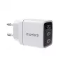 Choetech PD6051 2x USB-C PD 35W GaN-netlader met display - wit