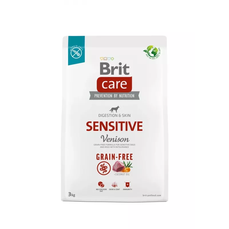 Brit Care Grain-free Sensitive Venison droogvoer voor honden 3 kg