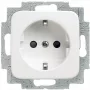 BUSCH JAEGER 2CKA002011A1888 - type F - 2P+E - wit - IP20 - 250 V - 16 A