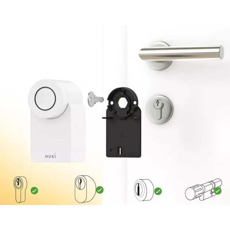 Nuki Smart Lock Go (2025) 221148 slim deurslot, Bluetooth, wifi en Matter