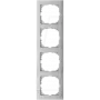 Merten afdekraam 4-voudig aluminium MEG4040-3660 (MEG4040-3660)