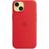 Apple iPhone 14 siliconen case met MagSafe, (PRODUCT)rood