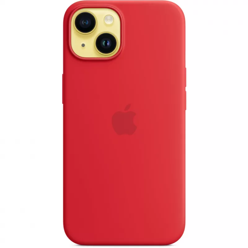 Apple iPhone 14 siliconen case met MagSafe, (PRODUCT)rood