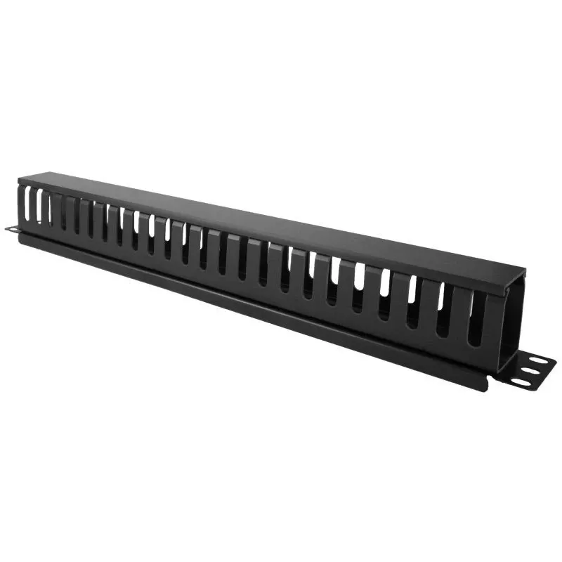 Kabelbox Alantec PK008 wandorganizer 1U zwart metaal/kunststof