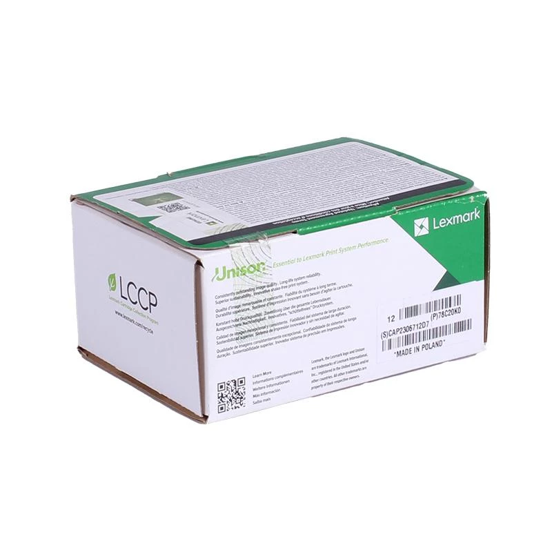 Lexmark 78C20K0 tonercartridge 1 st. Origineel Zwart
